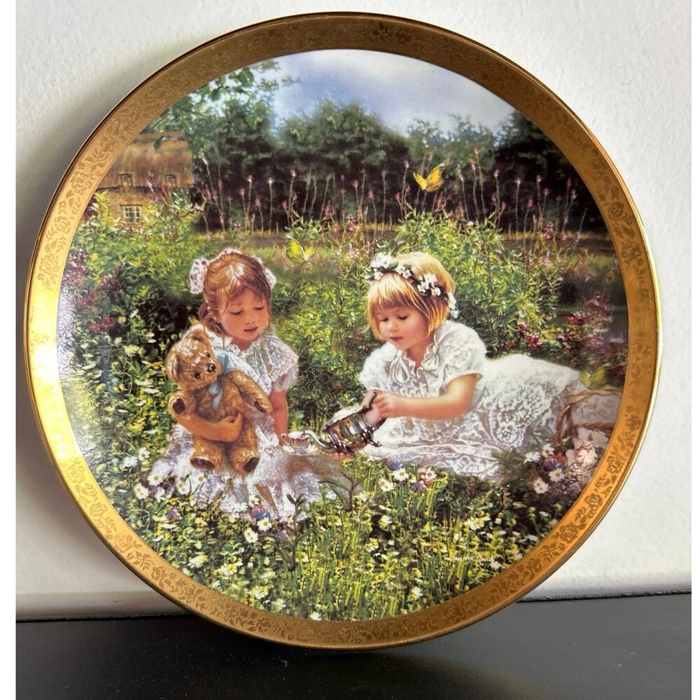Wildflowers of Love, 3rd Plate in Enchanted Gardens Series by Sandra Kuck 1262A